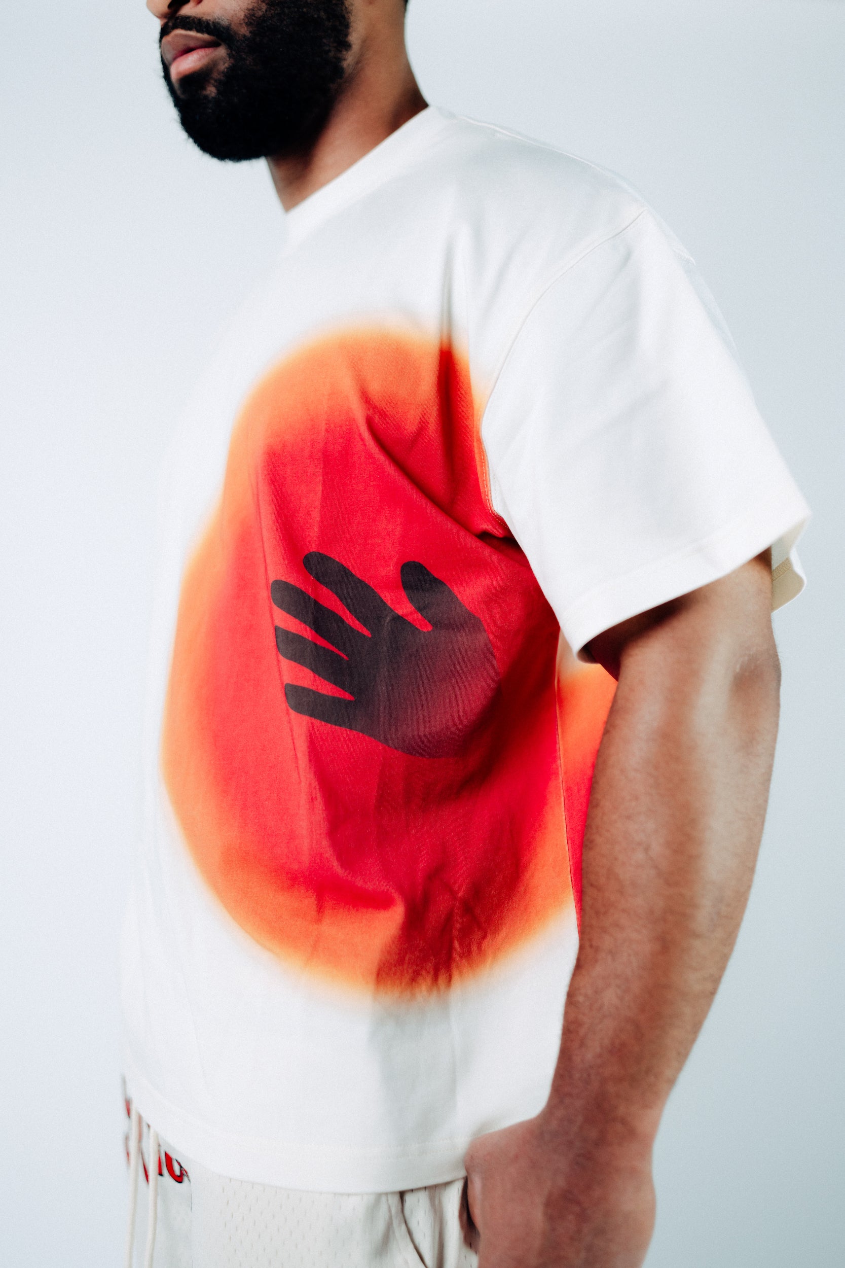 Cream Hands On T-Shirt