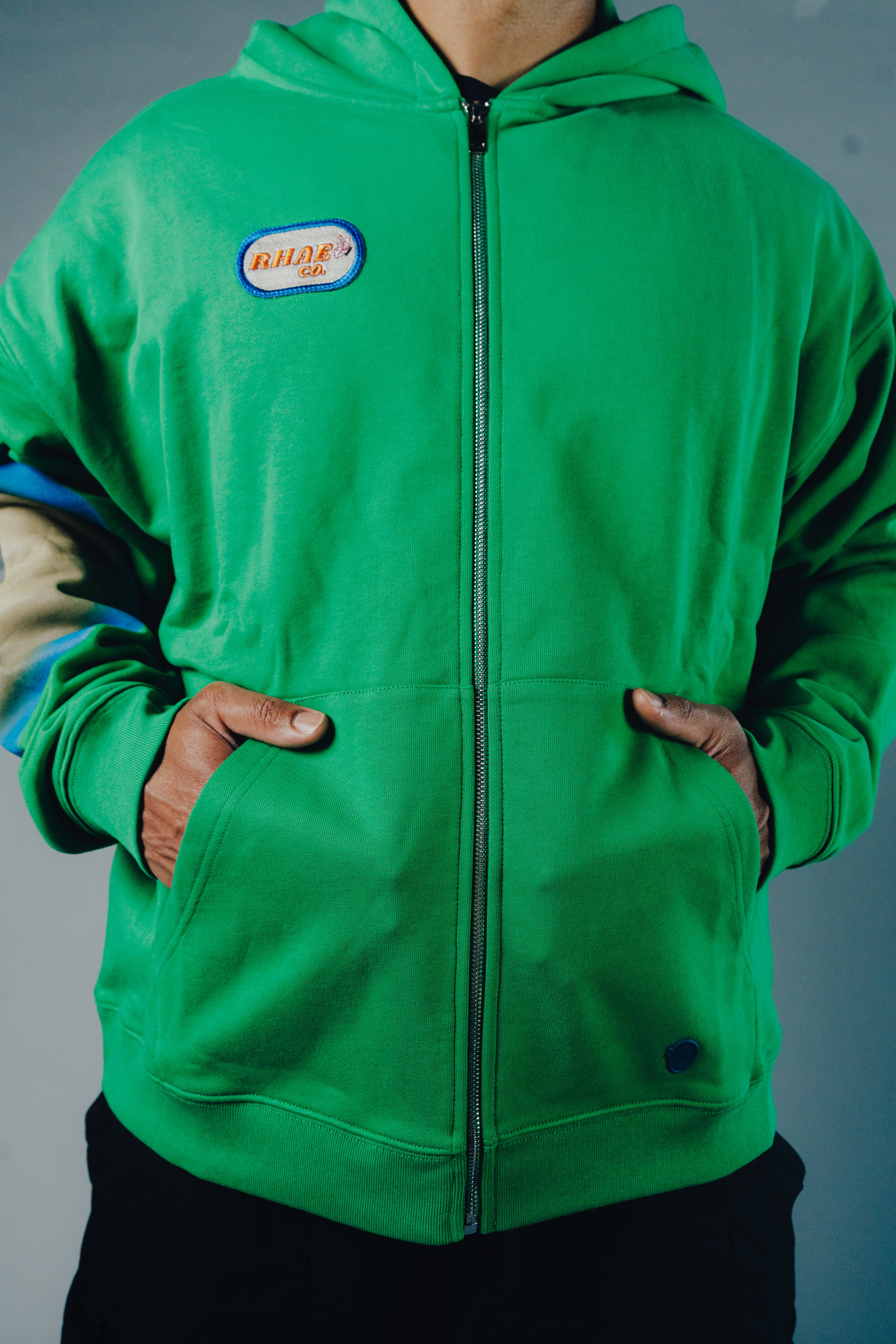 Green Zip Up Jacket