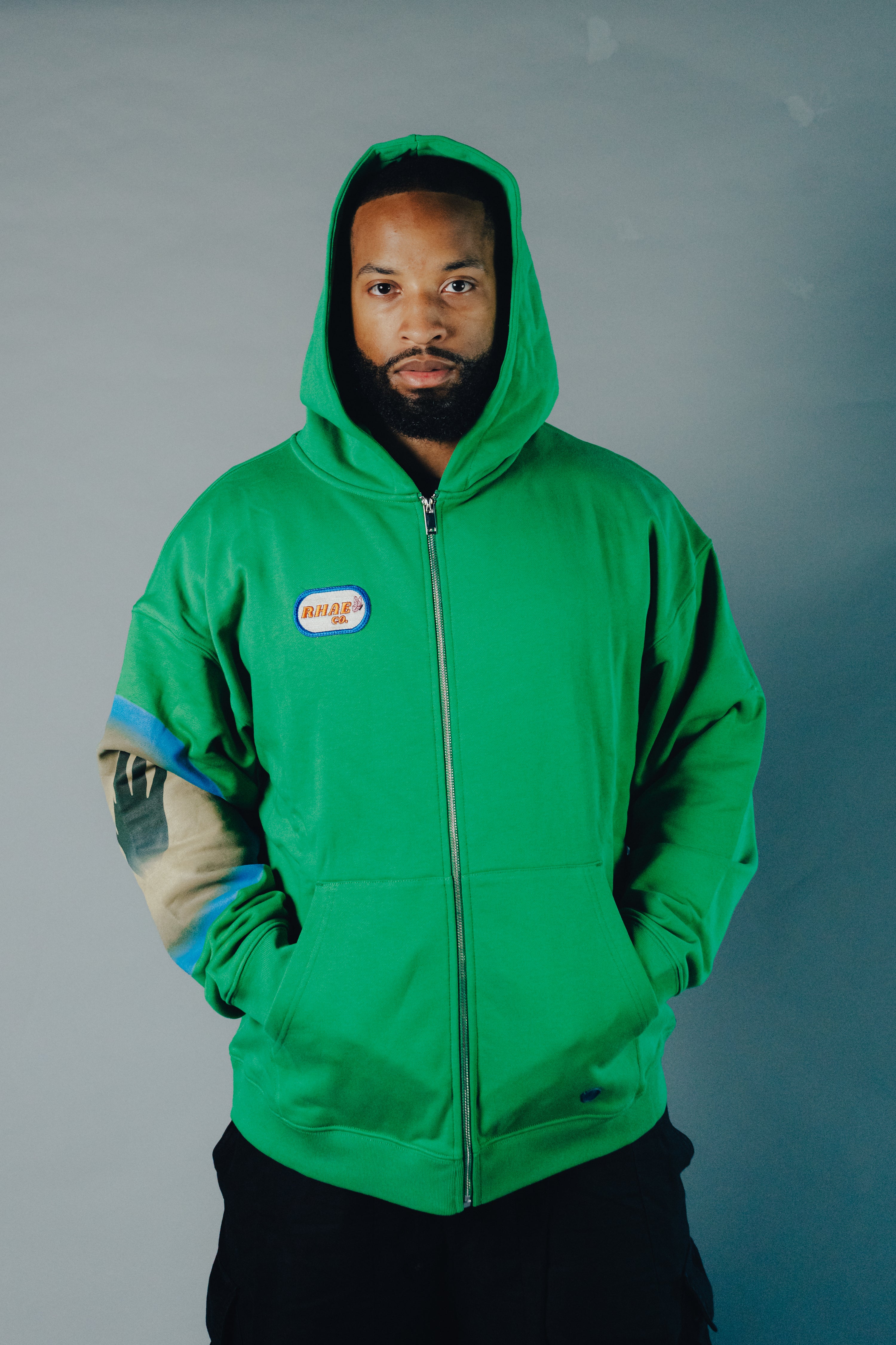 Green Zip Up Jacket – Rhae Co.